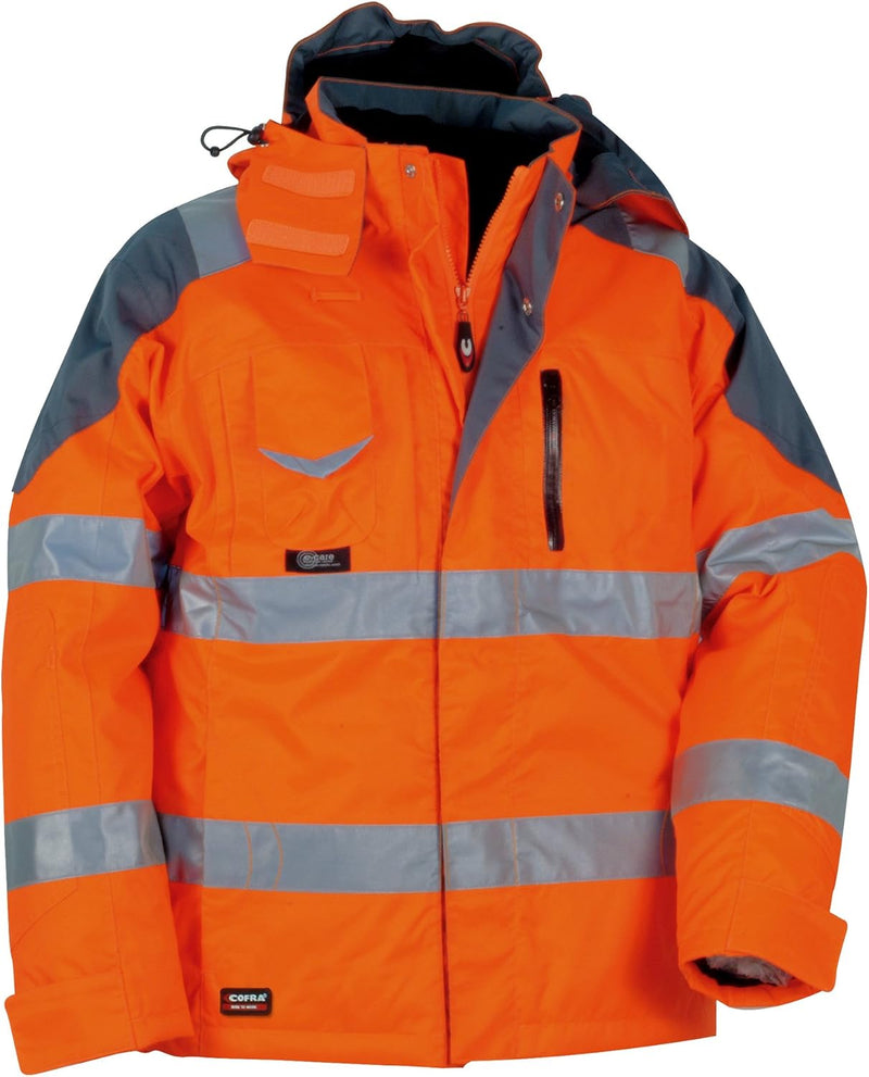 Cofra V017-0-01.Z50 Polsterjacke "Rescue", Grösse 50, orange 50 Orange Flu / Antrac, 50 Orange Flu /