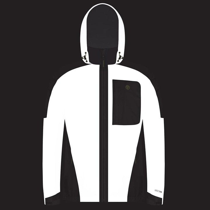 Proviz Men's REFLECT360 Fleece-Lined 100% Reflective & Waterproof Outdoor Jacket L Silber, L Silber