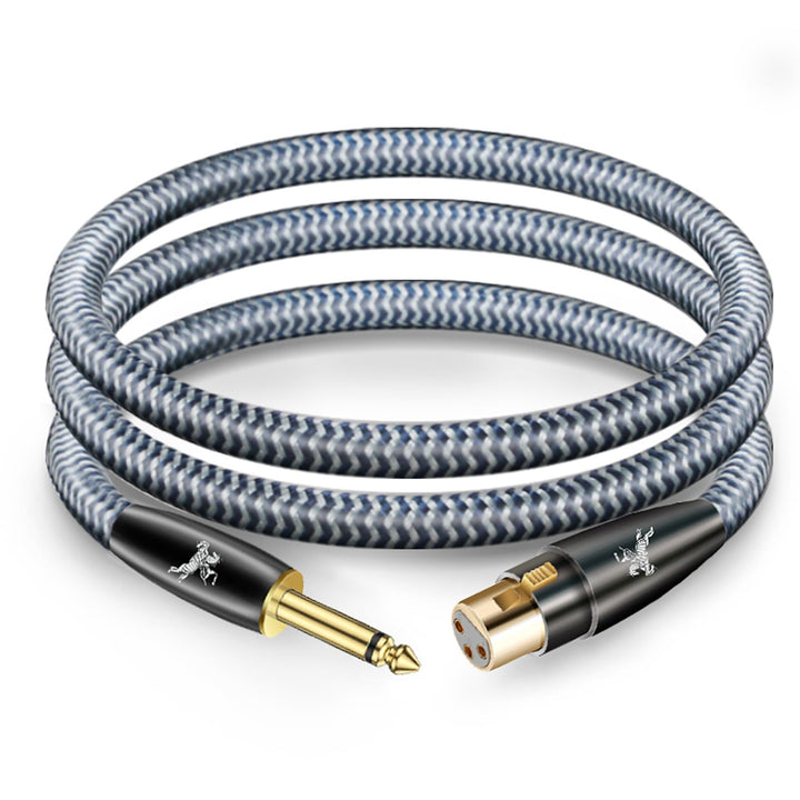 Impeto Audiophile XLR Buchse auf klinke 6,3mm（6.35mm） Mikrofonkabel ts Mono Klinke Kabel XLR 3 Polig