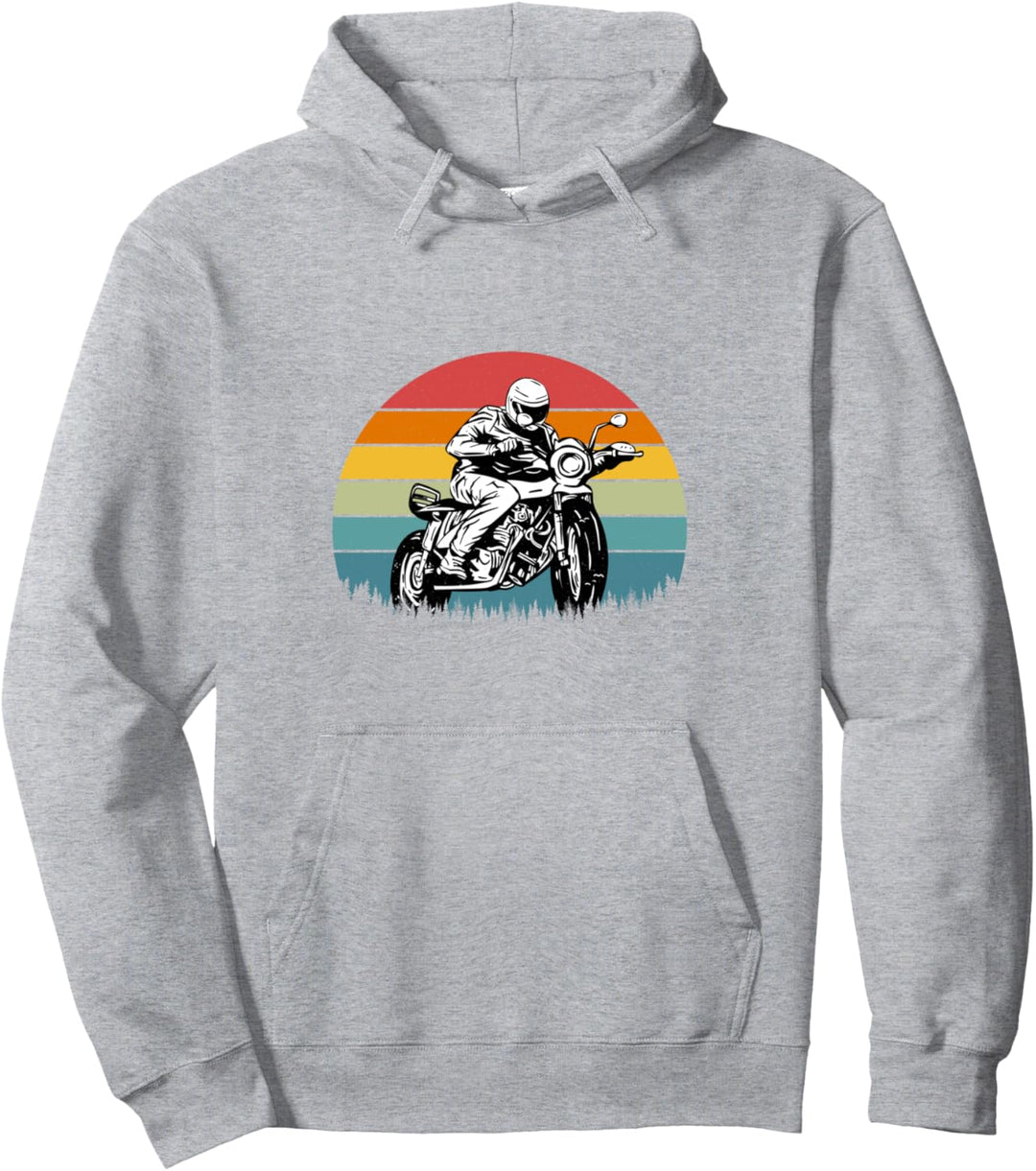 Retro Spruch Geschenk Motorrad-Fahrer Geschenk Spruch Männer Pullover Hoodie