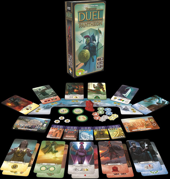 Asmodee | Repos Production | 7 Wonders Duel – Pantheon | Erweiterung | Kennerspiel | Strategiespiel
