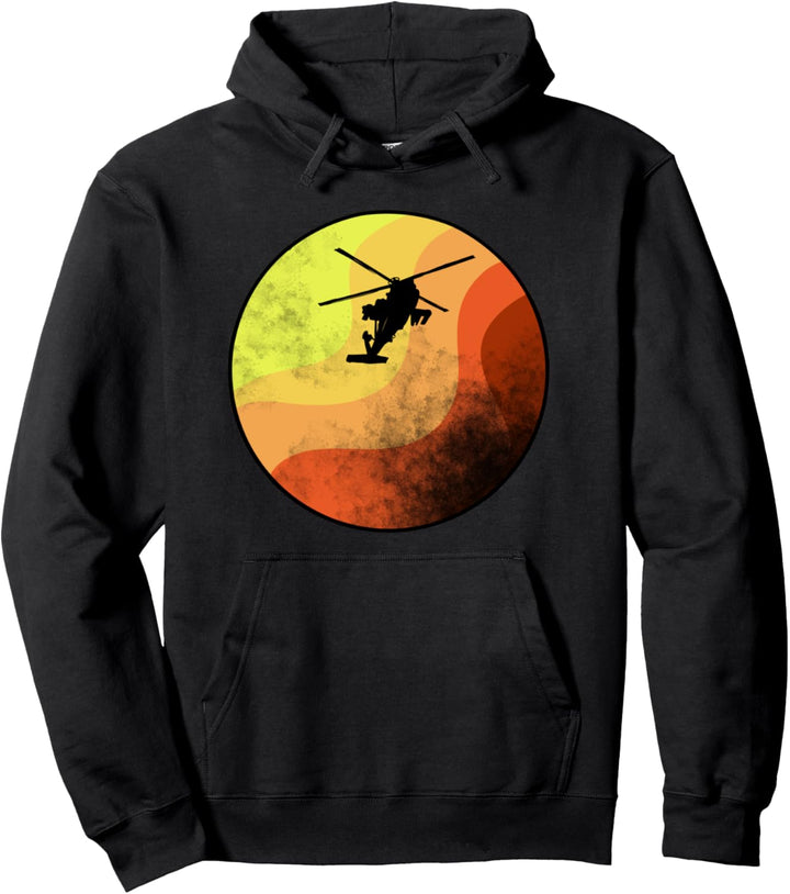 Militärhubschrauber bei Sonnenuntergang Luftfahrt Pullover Hoodie