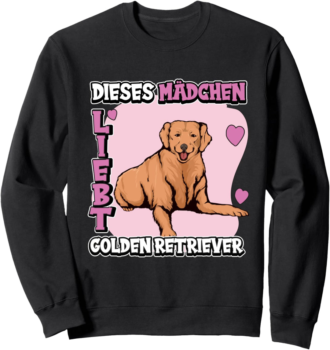 Kinder Sachen Dieses Mädchen liebt Golden Retriever Sweatshirt