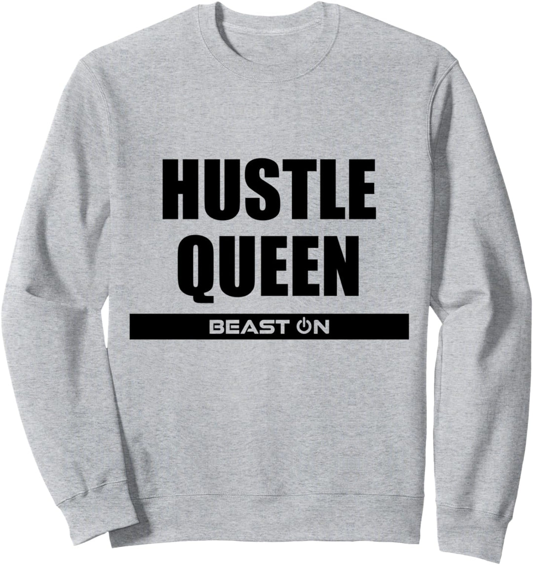 Hustle Queen Fitness Motivation Gym Bodybuilding Workout Sweatshirt