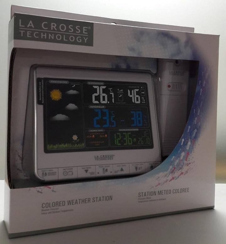 La Crosse Technology WS6826WHI-BLA Wetterstation mehrfarbig schwarz, schwarz
