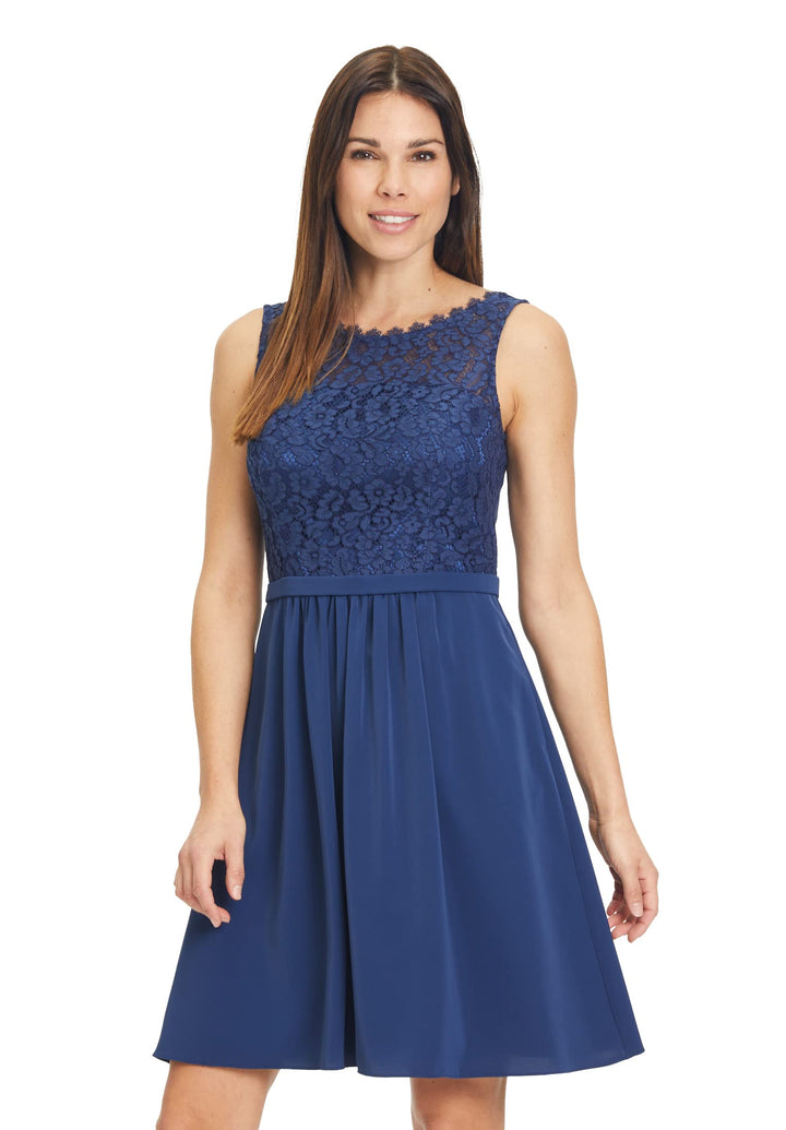 Vera Mont Damen Kleid 42 Festival Blue, 42 Festival Blue