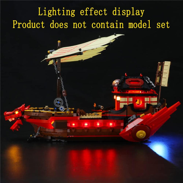 GEAMENT LED Licht-Set Kompatibel mit Lego Ninja-Flugsegler Spielset (Destiny's Bounty) - Beleuchtung