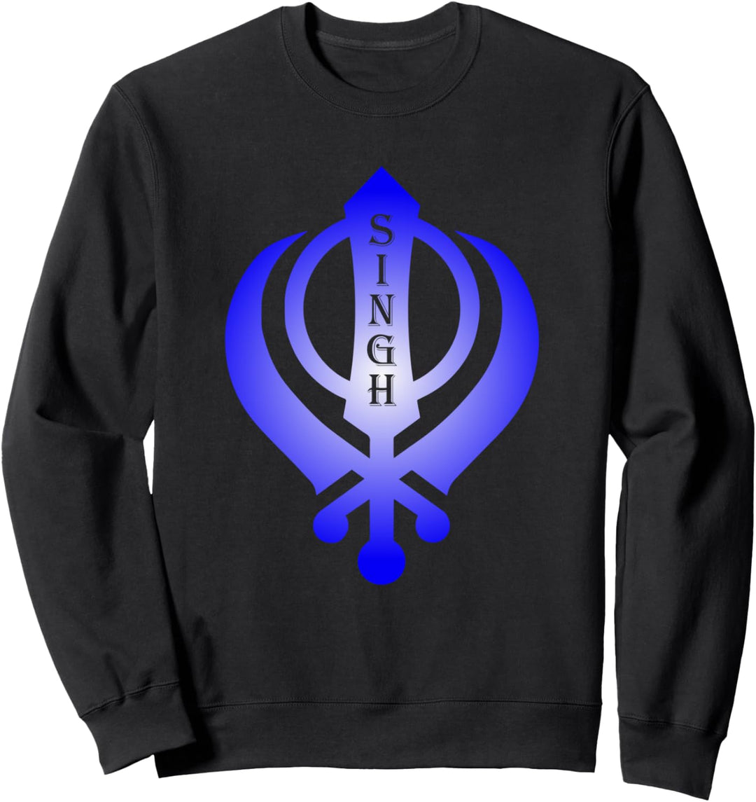 Blauer Sikh Khanda Singh Sweatshirt