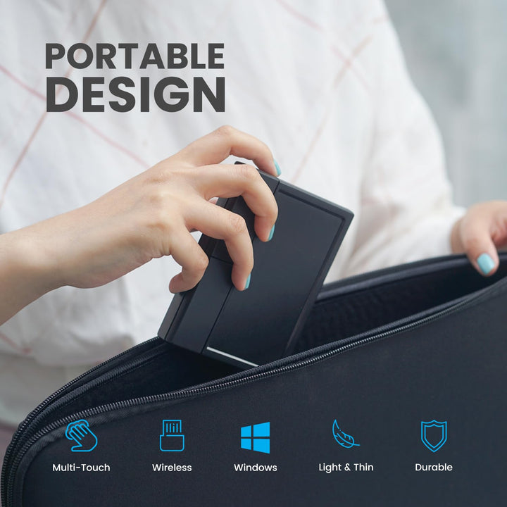 Perixx PERIPAD-704 kabelloses Touchpad, tragbares Trackpad für Desktop- und Laptop-Benutzer, 12 x 9