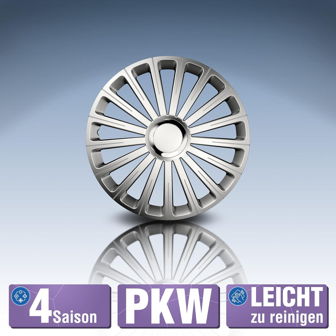 Petex RB535116 Radzierblende Radical Pro Grösse 16 Zoll 2-fach lackiert mit Chromring Material: ABS