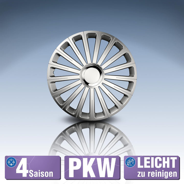 Petex RB535116 Radzierblende Radical Pro Grösse 16 Zoll 2-fach lackiert mit Chromring Material: ABS