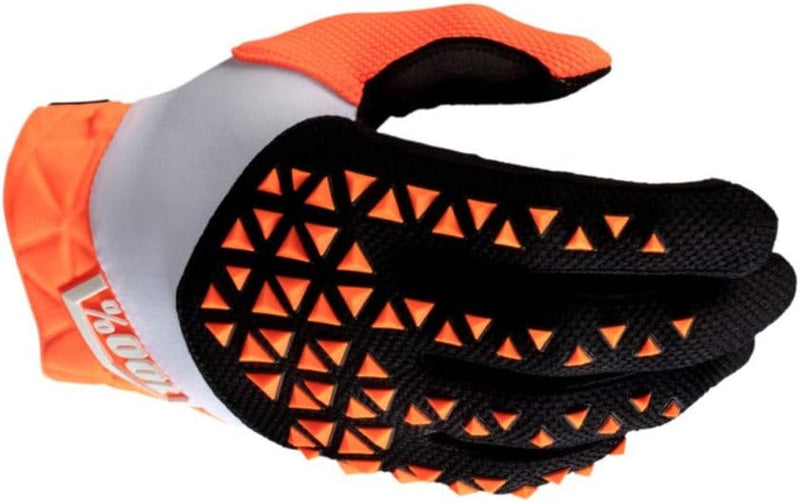 100% Airmatic Handschuhe, Erwachsene (Schwarz/Orange, Mittel) M Schwarz/Orange, M Schwarz/Orange