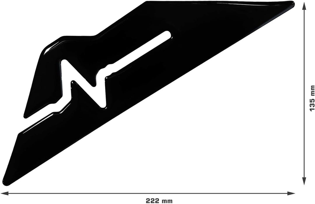 BIKE-label Seitentank Pad Schwarz Black kompatibel für Honda NC 750 X 800180