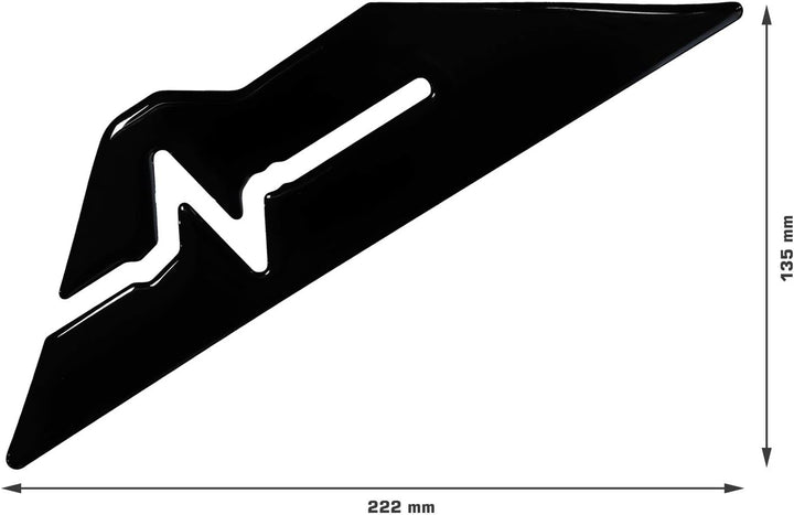 BIKE-label Seitentank Pad Schwarz Black kompatibel für Honda NC 750 X 800180