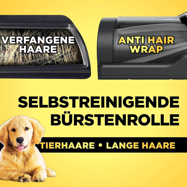 Shark PowerPro Akku-Staubsauger freistehend, bis 50 Min. Laufzeit, kabellos, beutellos, für Tierhaar