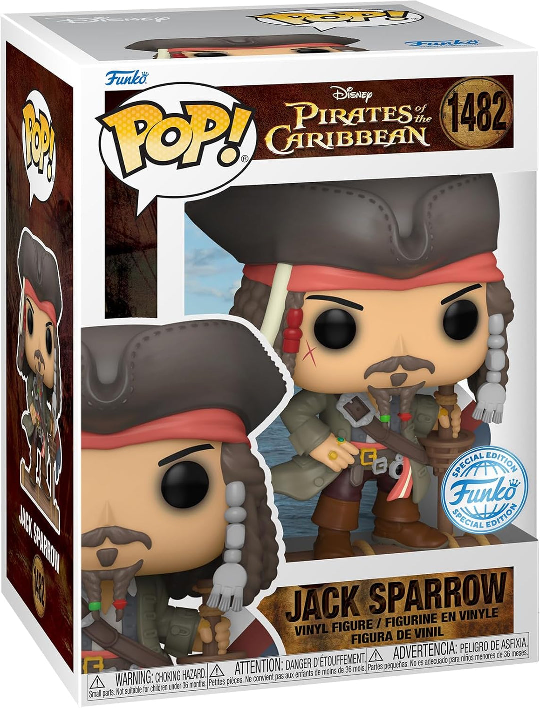 Funko Pop! Movies: PotC - Captain Jack Sparrow Sparrow - (Opening) - Pirates of The Caribbean - Viny