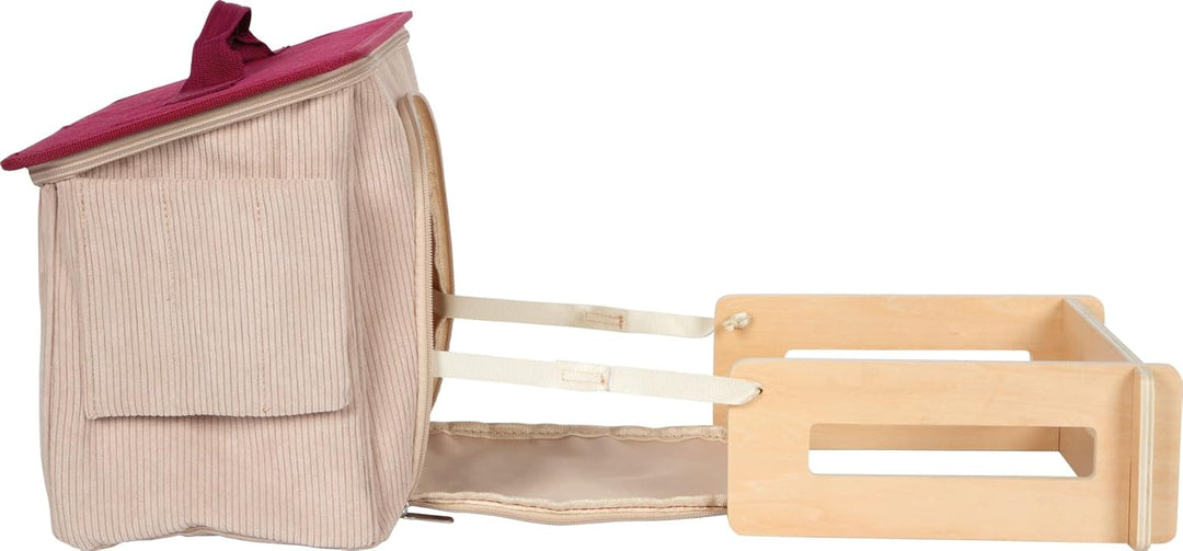 small Foot Spielset Pferd mit Stall und Zubehör in der Tasche, Plüschpferd mit vielseitiger REIT- un