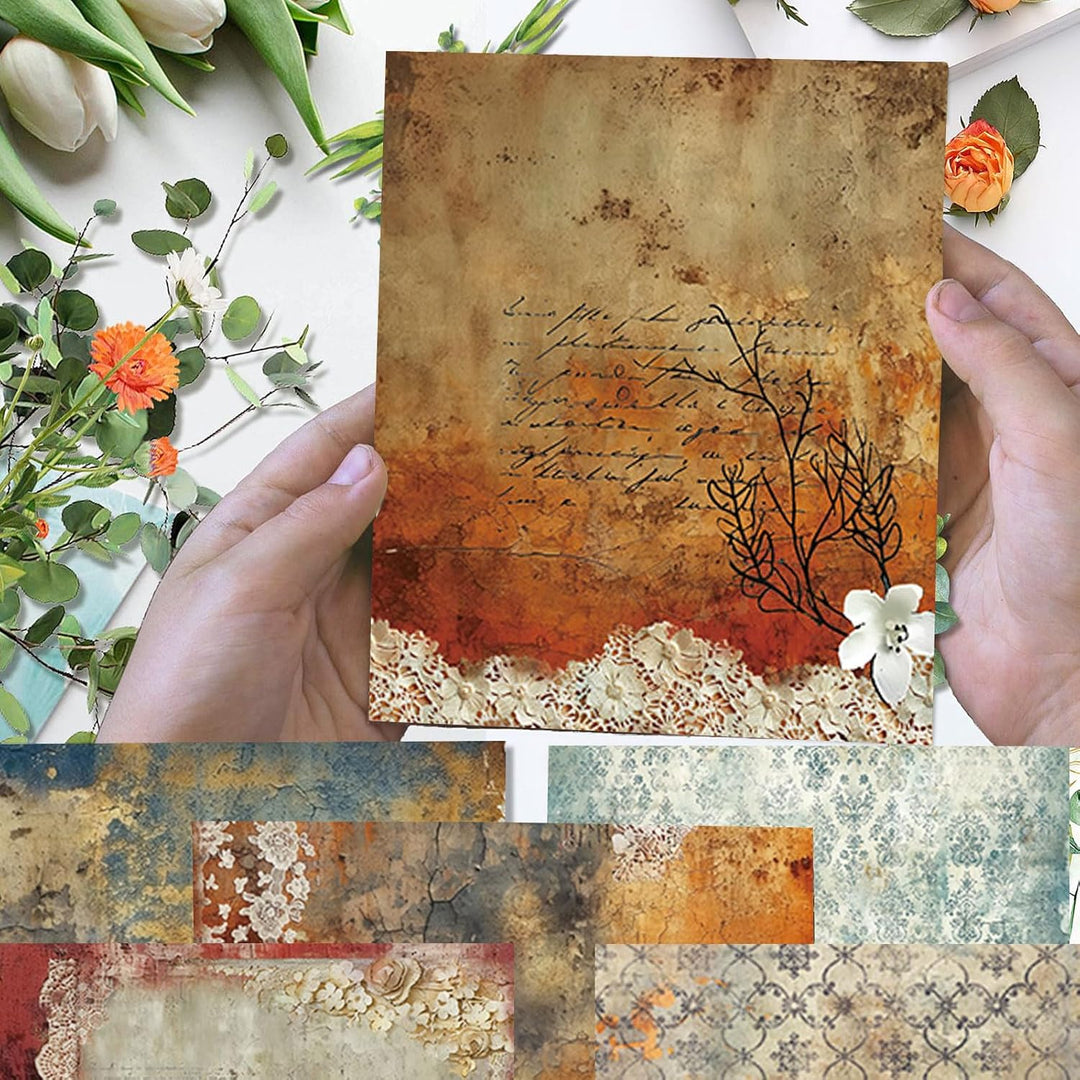 48 Stück Designpapier Block mit Muster Doppelseitiges Scrapbook Papier Decoupage Papier Hintergrundp