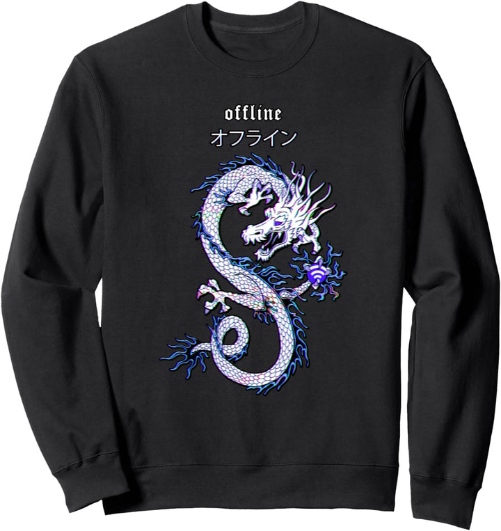 Dragon Streetwear E-Girl aesthetic Vaporwave E-Boy Otaku Sweatshirt