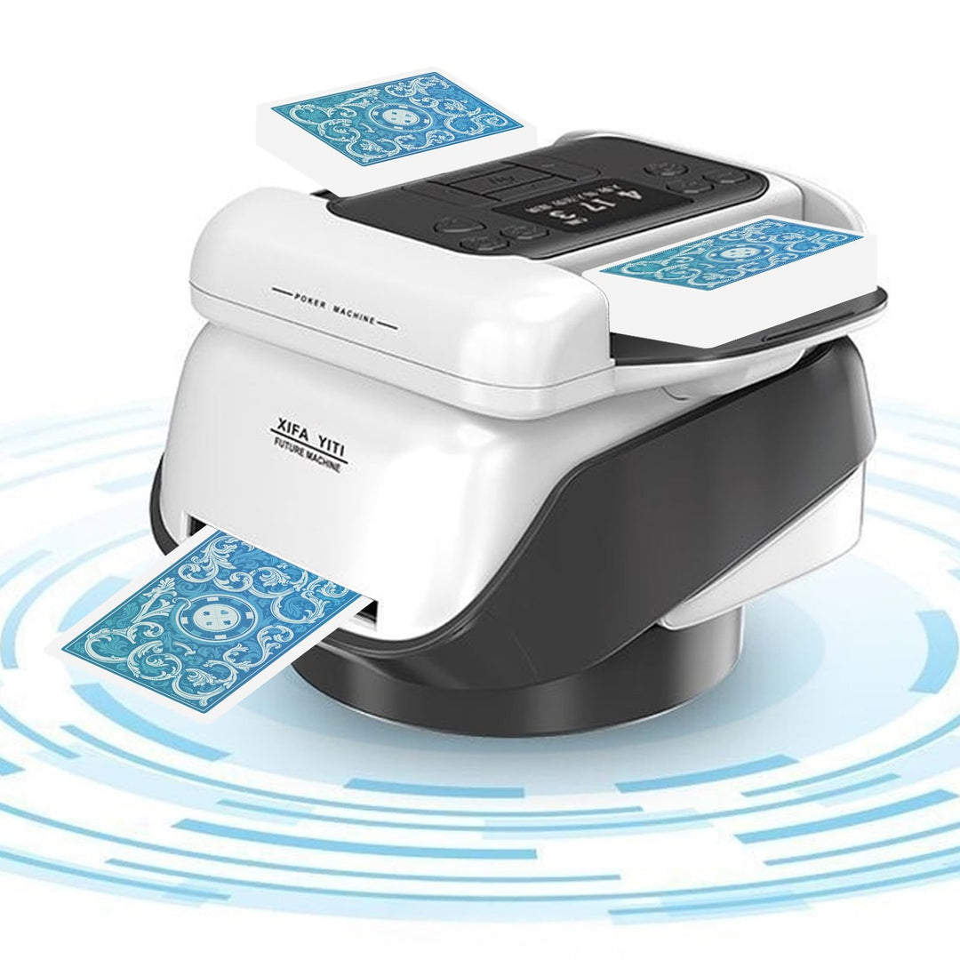 2 in 1 Automatische Kartenmischer und Kartensender mit grosser Akkulaufzeit – Kartenmischmaschine El