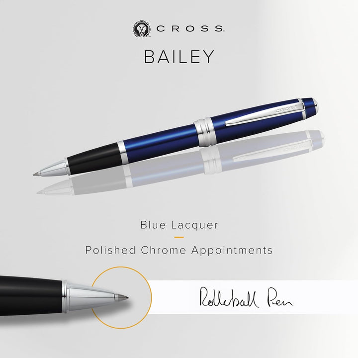 Cross Bailey Rollerball Selectip Pen (Schreibfarbe schwarz, Strichstärke M, in Premium Geschenkbox)