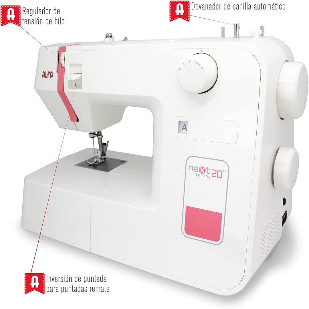 Alfa Next 20 Nähmaschine Weiss, Weiß