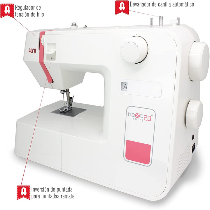 Alfa Next 20 Nähmaschine Weiss, Weiß