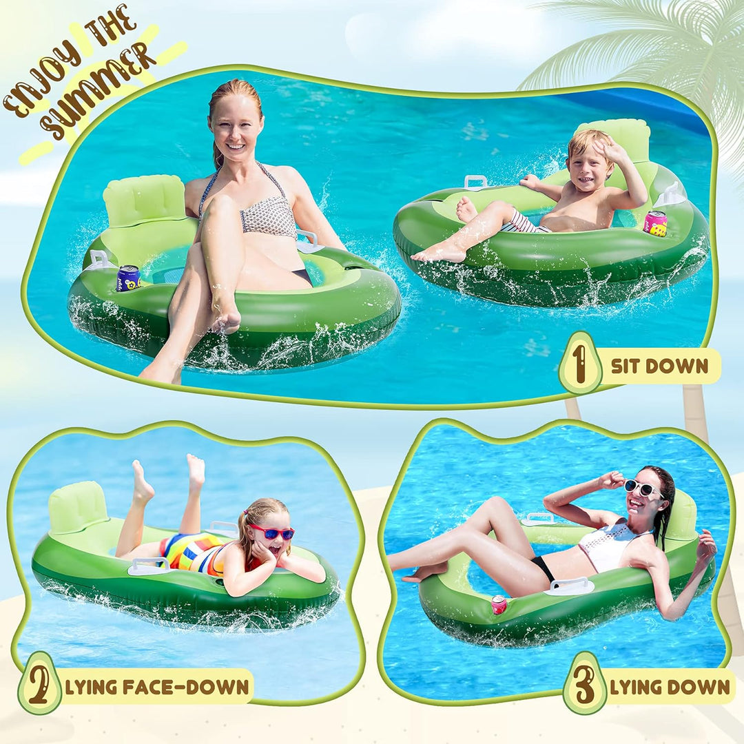 COOLJOYA Inflatable Float Luftmatratze Pool Luftmatratze Wasser Aufblasbare Schwimmringe Floss Wasse