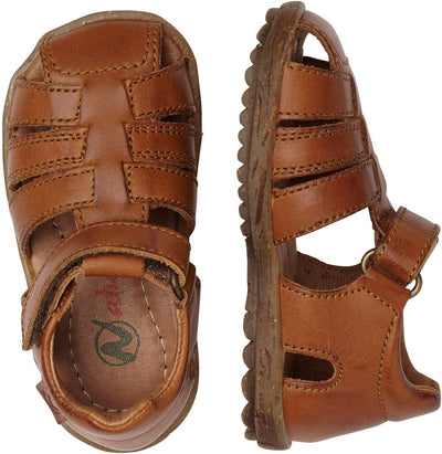 Naturino SEE-Halb geschlossene Sandalen aus laminiertem Leder-Rosa 20 EU Cognac, 20 EU Cognac