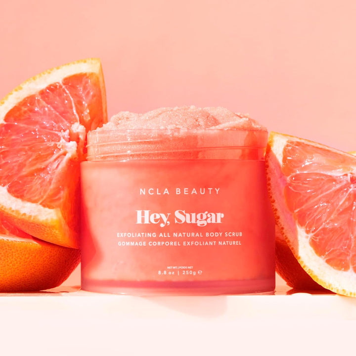 NCLA Beauty Hey Sugar All Natural Body Scrub - Feuchtigkeitsspendendes Zuckerpeeling - Sheabutter Ka
