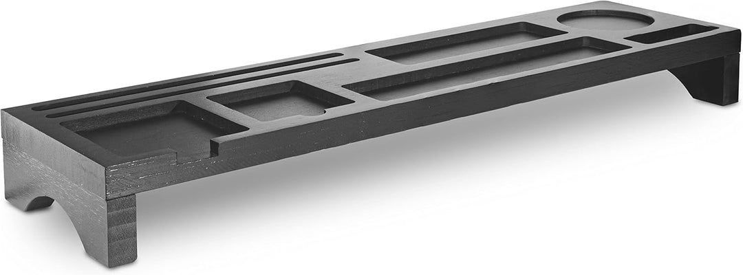 Rubberneck Bambus Schreibtisch Organizer mit Handy-, Tablethalterung - für Tastatur, Maus, Büro Zube