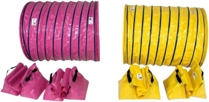 Callieway Hoopers Agility Tunnel Set “Profi”– Orig Tunnelset (2 STK.) für Hoopers Hundesport (inkl 2