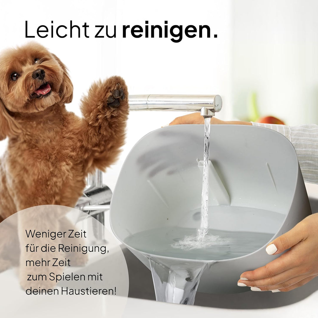 Pretty PAW® Trinkbrunnen für Hunde I Super leiser Hunde Trinkbrunnen mit 7 Liter Wassertank I BPA-fr
