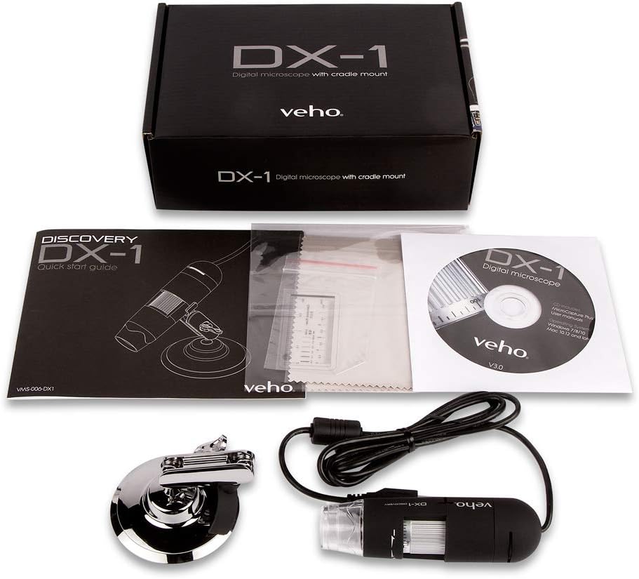 Veho Discovery Mikroskop, Fotoaufnahme, Videoaufnahme DX-1, USB-Mikroskop (200-fach), DX-1, USB-Mikr