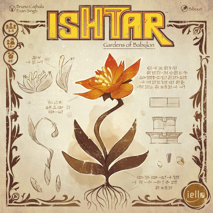IELLO ISHTAR: Gardens of Babylon Board Game Spiel, Spiel