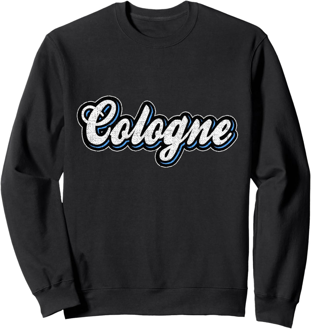 Cologne Schriftzug Retro Vintage Colonia Kölsch Liebe Köln Sweatshirt