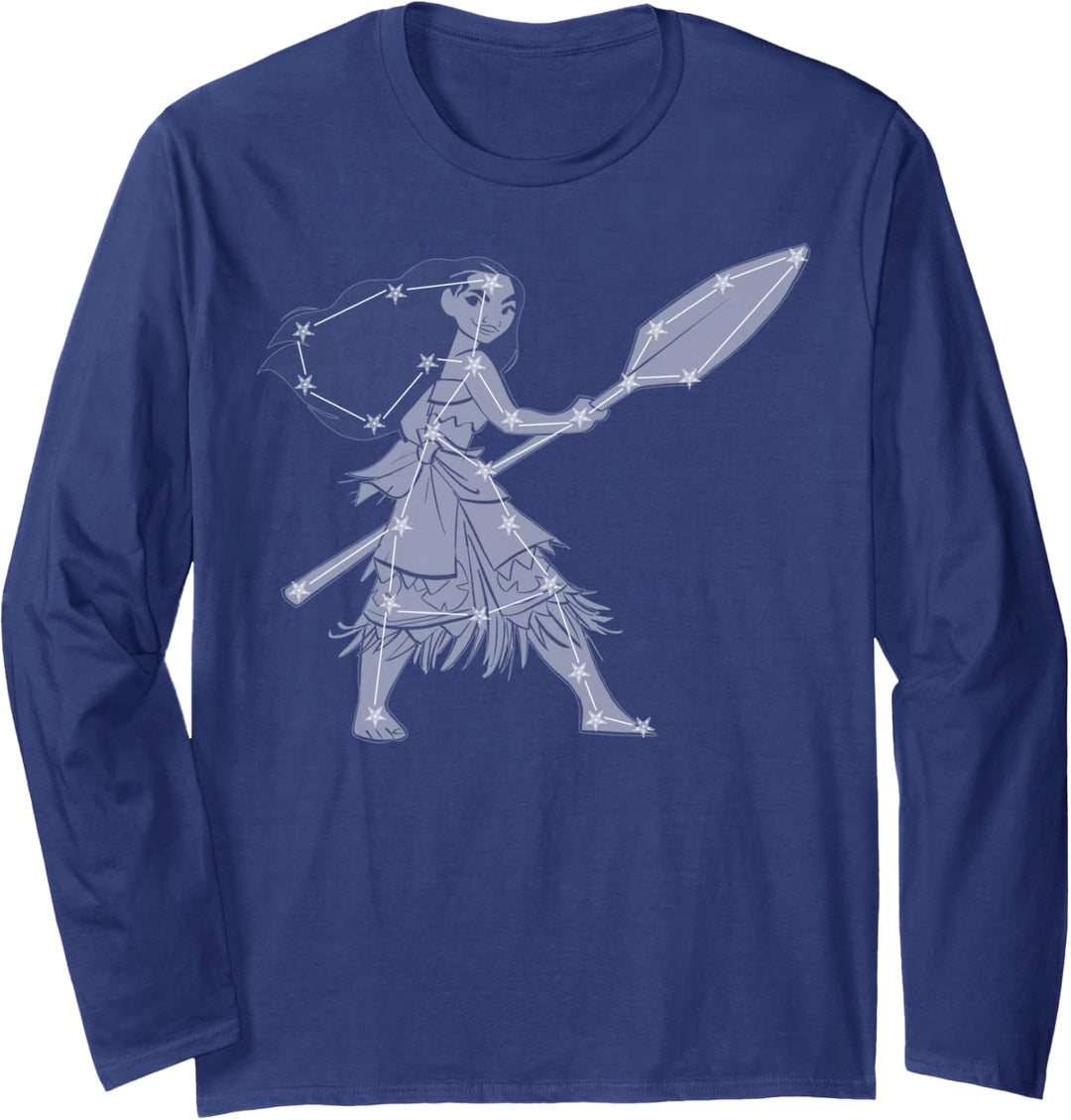 Disney Moana Constellation Portrait Langarmshirt
