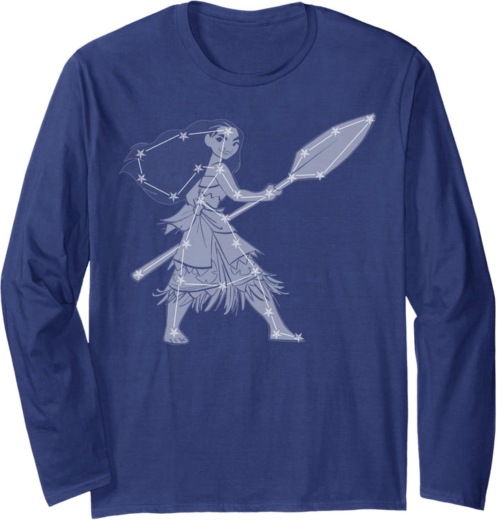 Disney Moana Constellation Portrait Langarmshirt