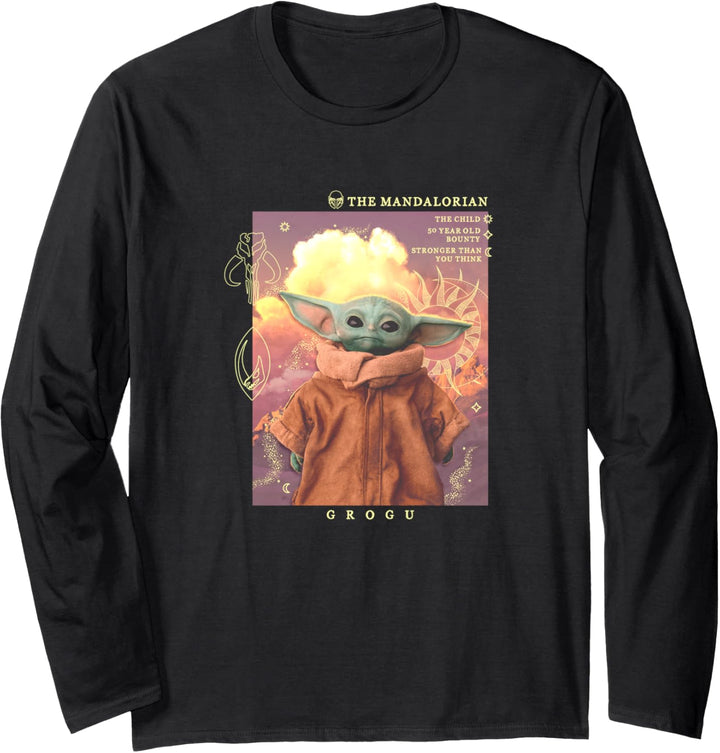 Star Wars: The Mandalorian Grogu Celestial Photo Langarmshirt