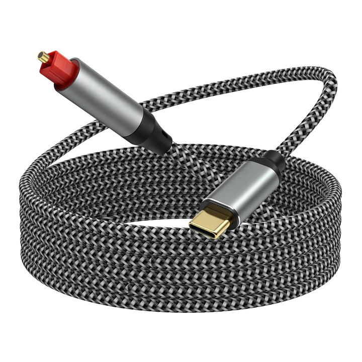 MEIRIYFA USB C auf Optisches Audiokabel, Unidirectional USB Typ C Male auf SPDIF Port Male Glasfaser