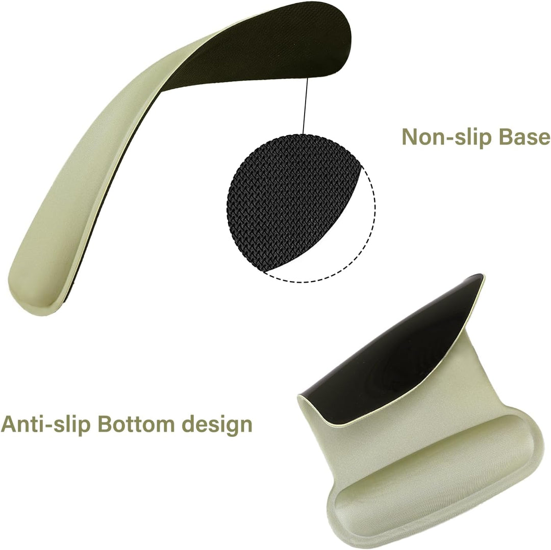 MOSISO Handballenauflage Set für Tastatur &amp; Maus, Ergonomisches Mauspad mit Handauflage&amp;Handballenau