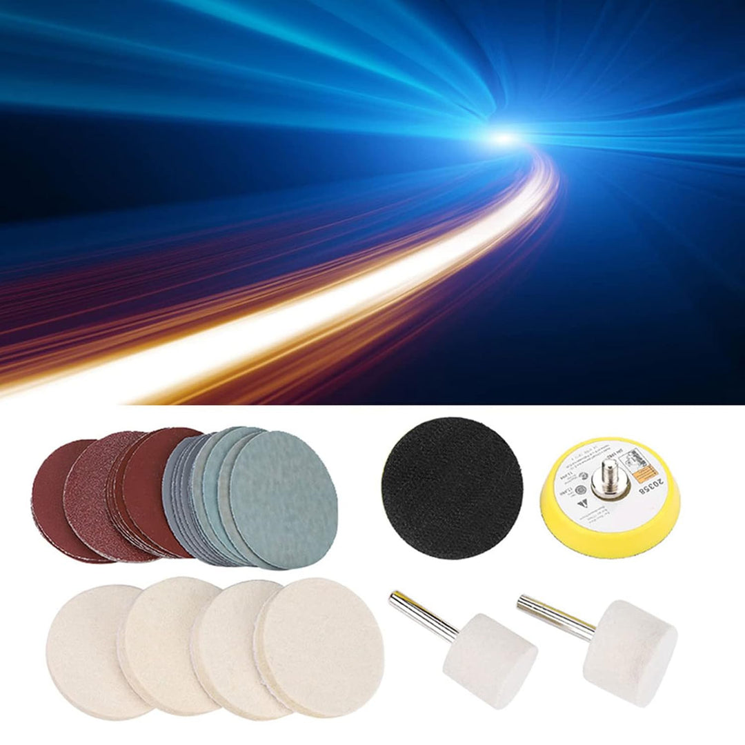 Schleifscheiben Glaspolier Kit Kratzer Entfernungs Set Ceric Dioxide Polish Pads Filz für Kreissands