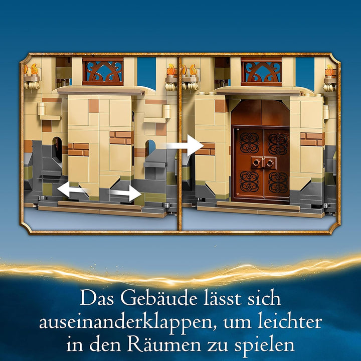 LEGO 76413 Harry Potter Hogwarts: Raum der Wünsche, Schloss-Spielzeug mit verwandlungsfähiger Feuers