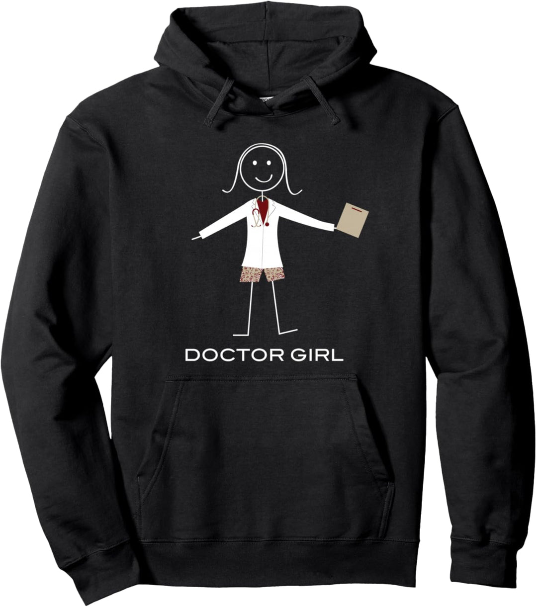 Lustiger Frauenarzt, Dr. Arzt schenkt Mädchen Pullover Hoodie