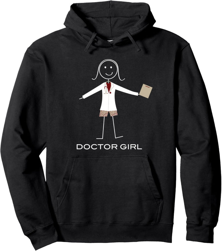 Lustiger Frauenarzt, Dr. Arzt schenkt Mädchen Pullover Hoodie