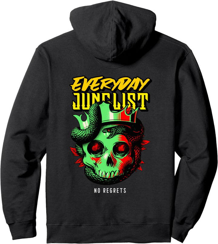 Drum N Bassmusik Liquid Skull Jungle EDM DnB Pullover Hoodie