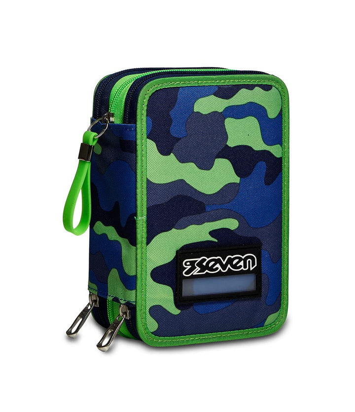 Seven Federmäppchen, Mäppchen, mehrfarbig, Federtasche für Schreibwaren, Etui mit Stiften, Kugelschr