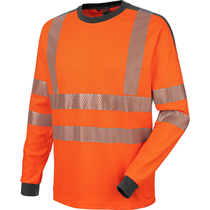 WÜRTH MODYF Warnschutz Langarmshirt Neon 3XL Orange Anthrazit, 3XL Orange Anthrazit