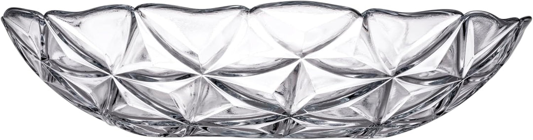 Pasabahce Estrella Set 2 Teller aus Glas, 20 cm, transparent, modernes und elegantes Design