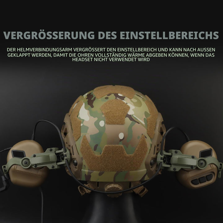 Schneller Helm ARC Schienenadapter Taktische Abholung Headset Aufhängung Kopfhörer Halterung Multi-W
